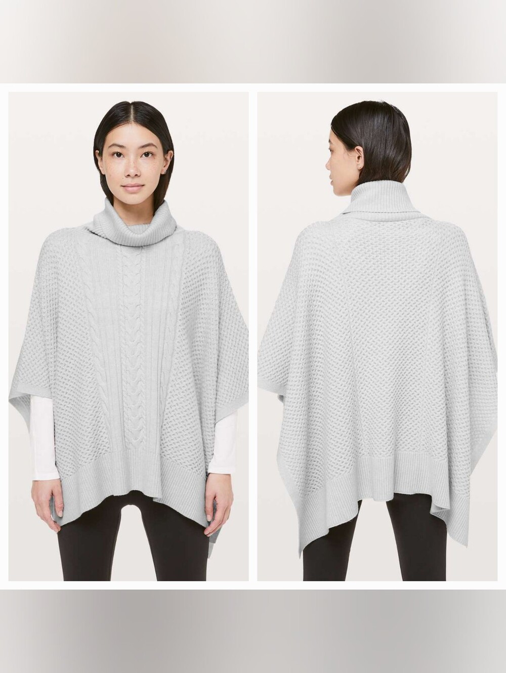 Lululemon Rolling In The Warmth Poncho Heathered Core UltraLight Grey